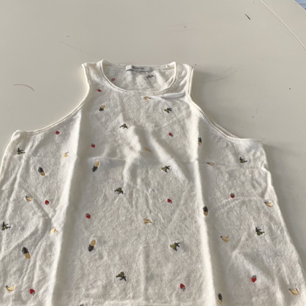 Madewell crème knit top small